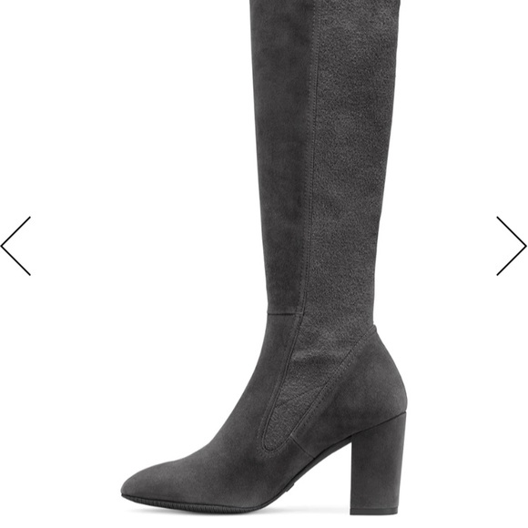 Stuart Weitzman Shoes - Stuart Weitzman - The Livia Boot, gray suede
